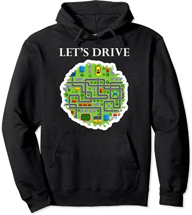 Autoteppich für Fahrzeuge, Straßen und Straßen Pullover Hoodie