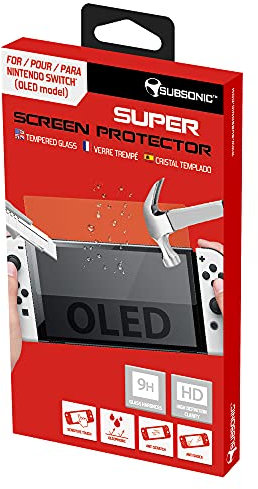 Subsonic Protection pour Ecran en Verre Trempé pour Nintendo Switch OLED, Ultra Résistante