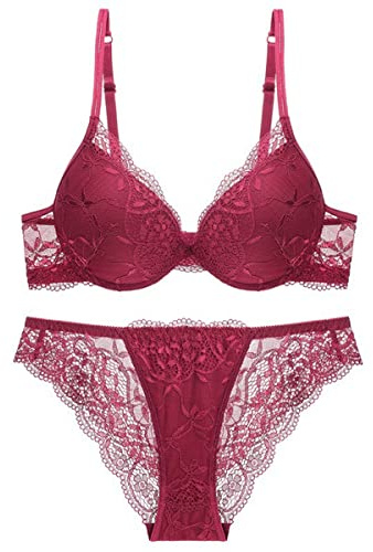 Sencylife Sexy BHS für Frauen Spitze Push Up Gepolstert Bügel Lift Up Unterstützung Alltag BH Set