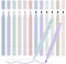 Meetory 12 Farben Textmarker Pastell Highlighter Pen Doppelkopf, Bunte Textmarker Stifte Aesthetic, Text Markers School Supplies Marker Pastell für Journaling Nehmen Schulbüro Stationäre 2-in-1