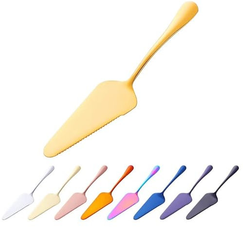 Utensilios de cocina, 8 piezas, espátula de acero inoxidable para pasteles, cuchillas dentadas para servidores de pasteles, cortador de pasteles, pala para Pizza, utensilios de cocina para hornear,