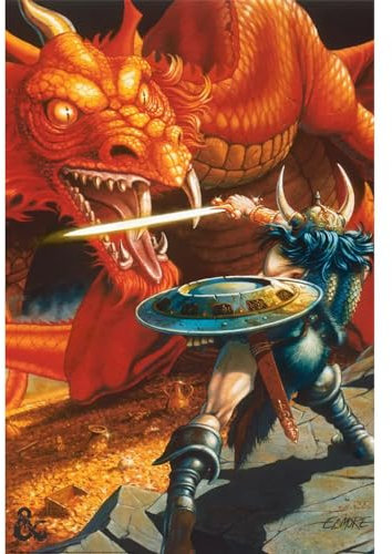Pyramid International Dungeons & Dragons Poster Classic Red Dragon Battle