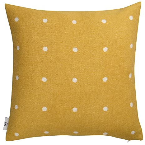RØROS TWEED - Pastille Kissen - Kissen aus norwegischer Lammwolle - Design von Anderssen & Voll - Kissenmaße: 50 x 50 cm (50 x 50 cm, 106103 - Sun Yellow)