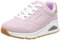 Skechers Uno Gen1 Shimmer Away, Scarpe sportive Bambine e ragazze, Pink Synthetic Pink Trim, 28.5 EU