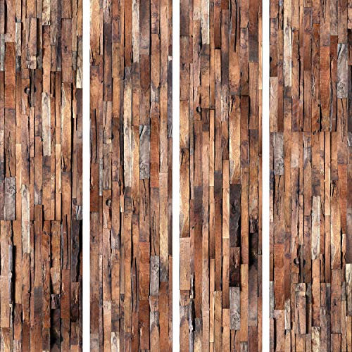 murando PREMIUM PURO Tapete Realistische Holzoptik Tapete ohne Rapport und Versatz 10m Vlies Tapetenrolle Wandtapete modern design Fototapete Holz f-A-0205-j-b