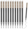 10 Stück 0,7mm Friction Stifte Ersatzminen,Tintenroller Patronen,Friktionsstifte,Upgraded Nachfüllminen,Druckgelschreiber,Feine Spitze,Drückbar Für Tintenroller Radierbar und Extra Radierer(Schwarz)