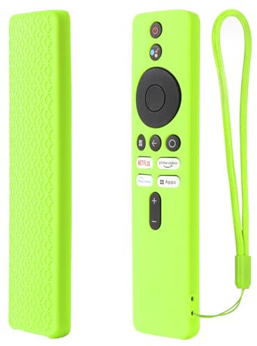YiBiChin Luminous Green Remote Case ONLY for Redmi 4K Ultra 43 inch/Xiaomi OLED Series 55 inch/Xiaomi 5A Series 32/40/43 inch TV Remote Control, Protective Cover Anti-Slip - Glow Green