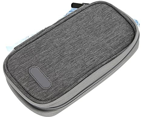 Medizin-Kühlschrank, Insulin-Kühler, wasserdicht, tragbar, Insulin-Kühltasche, Medizin-Kühlschrank, Heimgebrauch, Pillen-Aufbewahrungsbehälter (Farbe: Silber, Größe: 0)