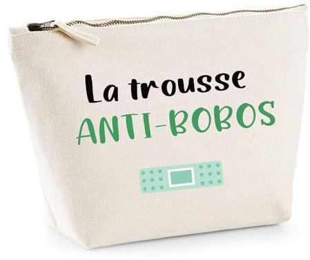 La petite trousse anti | pochette toilette maquillage personnalisable | Idée cadeau (bobo)