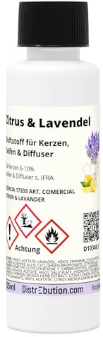 Zitrone&Lavendel Duftstoff 125ml Duftöl für Kerzen, Seifen und Diffuser