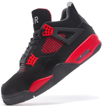 Herren Damen Basketballschuhe Mode Sport Air 4 Retro Sneaker Studenten Anti-Rutsch Jungen Mädchen mit Luftpolster Sportschuhe