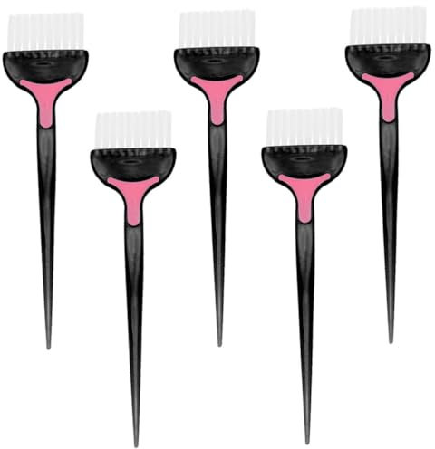 Healeved 5pièces Pinceau Pour Coloration Capillaire Kit De Pinceaux De Coiffure Pour Teinture Capillaire Accessoires Pour Salon De Coiffure