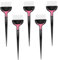 Healeved Ensemble De 5 Pinceaux De Coloration Pour Cheveux Pour Salon De Coiffure Et Usage Domestique