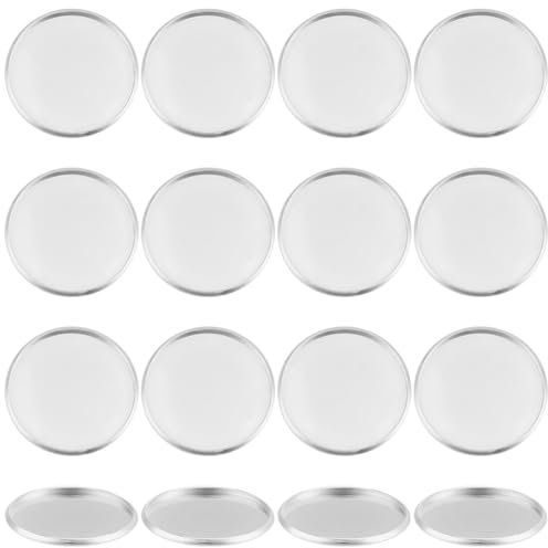 SUNNYCLUE 1 Box Mit 60 runden Cabochon Tabletts Mit Lünettenbecher 25mm Splittermetall 304 Edelstahl Rohlinge Flache Cabochon Tabletts Fassungen Zur Schmuckherstellung Charms Anhänger Ohrringe DIY Ba