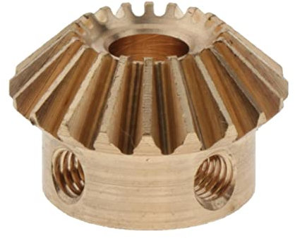1 Modulus Brass Bevel Gear 20T 90¡ã Drive | Brass Material | for Motor Gear DIY Projects | Gear Dia. 20mm | Height 1m - 6mm Hole M4x2 Copper