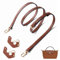 Schultergurt für Longchamp Tasche Damen,längenverstellbarer Ersatzriemen aus Leder,Handtasche No-Punch Transformationszubehör,Leder Schulterriemen Umhängegurt