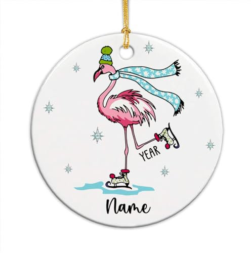 Rosa Flamingo Weihnachtsschmuck Weihnachten Deko Keramik Weihnachtsbaum Deko Mit Schnur Christbaumschmuck Anhänger