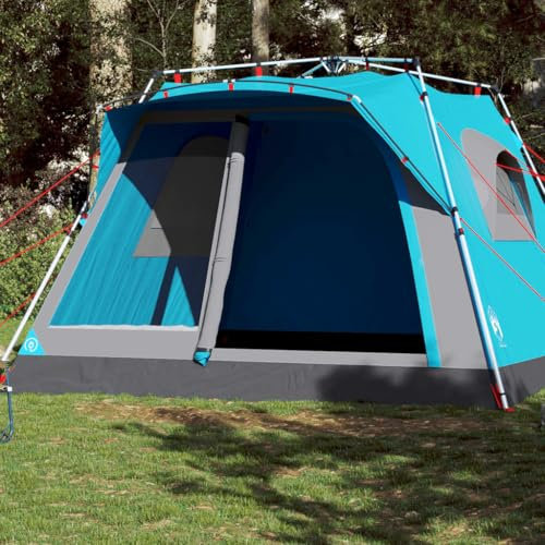 Xichuzi Familienzelt für 7 Personen Blau Quick Release, Caming Zelt, Camping Tents, Camping-Zelt - 4004217