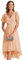 Ever-Pretty Robe Femme Été A Line High Low Col V Manches Courtes pour Mariage Mère Rose Foncé 48