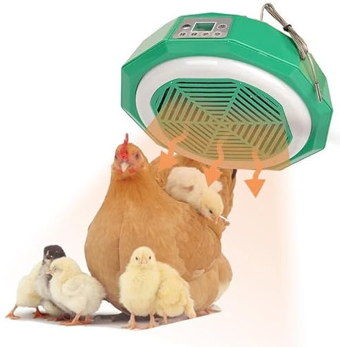 Lampada Riscaldante Per Pulcini 500w,Lampada Per Pulcini Controllo Intelligente Della Temperatura,Lampada Pulcini Riscaldante Con Telecomando,Per Polli, Anatre, Pollame (27°C-36°C)