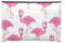 QGWDYYJQ Trousse de maquillage réutilisable en papier imprimé flamant rose