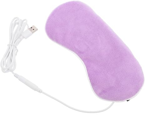 ELAYARD USB Beheizbare Augenmaske mit 3d-form Leichte Crystal Velvet Material Schlafmaske zur Wärmetherapie und Entspannendem Schlaf Beim Reisen und Büro