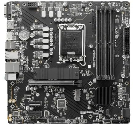 Scheda madre Fit For MSI PRO B760M-P LGA 1700 Supporto I9-14900KS I7-14700KF I5-12400F CPU DDR5 6800MHz 128GB HDMI VGA M.2 PCle 4.0 MATX