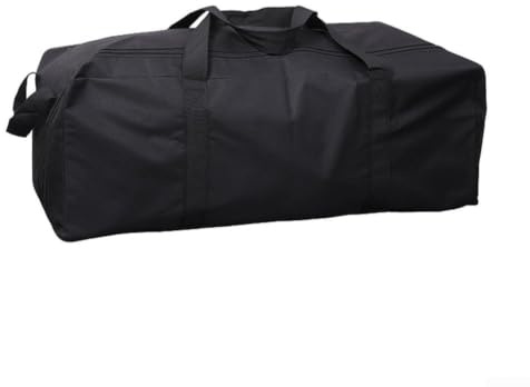 Bolsa de Almacenamiento versátil al Aire Libre para Postes de Tienda de campaña y cañas de Pescar, Funda de Transporte Plegable Oxford 600D con Fuerte rodamiento de Carga (110 x 40 x 34 cm)