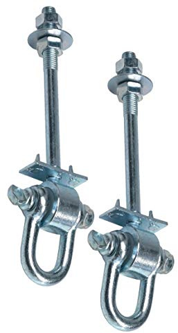GK 2er-Set Schaukelhaken Safety, mit D-Verschluß, M12x140 mm, für Holzstärke bis. ca. 120 mm
