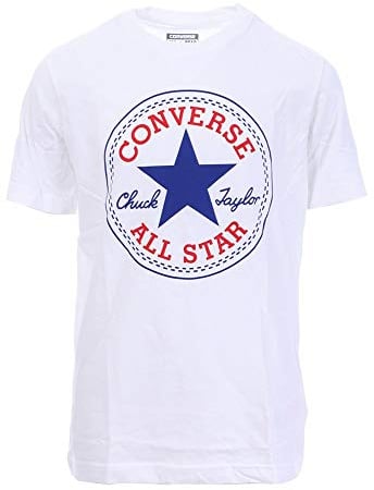 Converse Baby Boys' Chuck Patch Tee T-Shirt, White, 5-6 Years