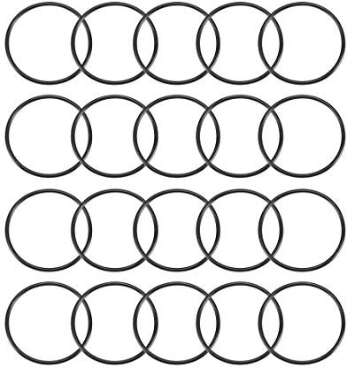 sourcing map 20 Stk. Nitrilkautschuk O-Ringe 44mm OD 40mm ID 2mm Breite Metrische Dichtung