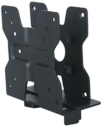 Allcam Mini CPU Holder / Thin Client Mount w/ Pole clamp, Vesa Mount & Underdesk Fixings (Universal Mount for NUC Units up to 5Kgs and VESA 75, Vesa 100)