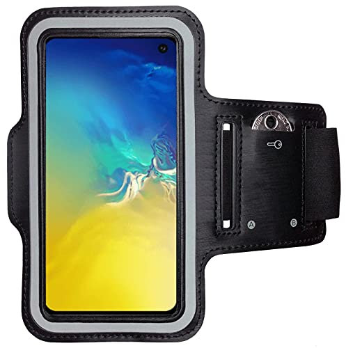 CoverKingz Brassard de Sport pour Samsung Galaxy S10e - Brassard pour Smartphone, Accessoire de Sport avec Poche pour Les clés Galaxy S10e - Accessoire Sport, Brassard téléphone Portable Noir