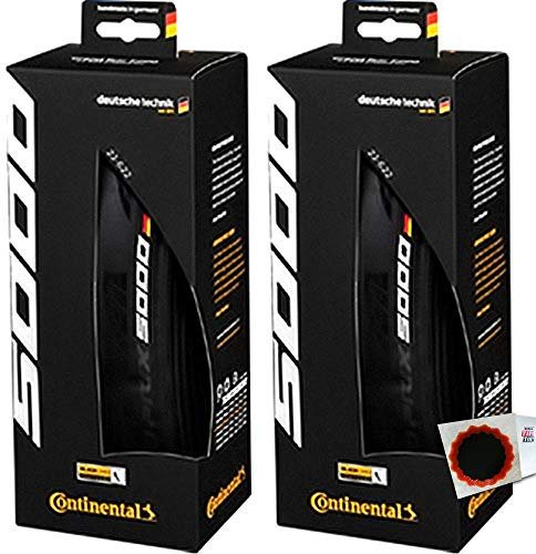 Continental 2X GrandPrix 5000 Falt 28Zoll 23-622mm 700x23C Rennrad sz + Flicken