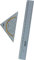 Herlitz Geometrie-Dreieck aus transparenter Kunststoff, klein + Lineal (30 cm)