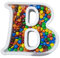 DecoPorex – Letra B para Candy Bar de 19Cm de Altura y 2Cm de Profundidad en poliestireno