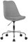 FineBuy Schreibtischstuhl Stoff, Design Drehstuhl mit Lehne, Arbeitsstuhl mit 110 kg Maximalbelastung, Schalenstuhl mit Rollen, Stuhl drehbar