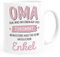 Moonworks® Geschenk Tasse anpassen egal was im Leben auf dich zukommt wenigstens hast du keine hässlichen Kinder Kaffee-Becher Oma-Enkel weiß Keramik-Tasse