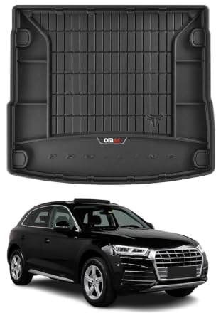OMAC Kofferraumwanne für Audi Q5 FY 2017-2024 TPE Schwarz | Laderaumwanne, Kofferraummatte, Allwetter, fahrzeugspezifisches Produkt, 3D-Passform, Antirutsch, wasserdicht