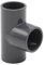 PVC-Muffe T-Stück 90° I 25mm I 3/4 Zoll I Klebemuffe I PVC-Rohrmuffe mit 2-Anschlüssen I Rohr-Verbindungsstück PVC-Fitting I bm068