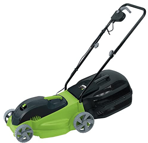 Draper Storm Force® 1400W Electric Lawn Mower 230V | Max Speed 3200 rpm | 45L Grass Collection Bag | 380mm Cutting Width | 10m Long-Reach Power Cable | 20227