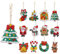 Gukasxi 12 Stück Diamond Painting Schlüsselanhänger Weihnachten 5D DIY Diamant Malerei Anhänger Diamond Painting Weihnachten Anhänger Diamant Painting Ornamente Weihnachtsbaum Anhänger Weihnachtsdeko