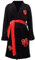 Yanny Uchiha Itachi Bademantel Akatsuki Herren Soft Nachtwäsche Anime Cosplay Flanell Robe Pyjamas Kimono (L, Schwarz)