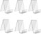 LOVECENTRAL 6 Packs Clear Acrylic Book Stand,Transparent Book Display Stand, Book Stands for Display, Acrylic Bookshelf for Displaying Picture Albums, Books, Music Sheets, Notebooks, Artworks