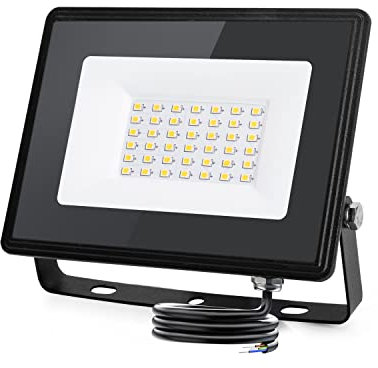Aigostar LED Strahler außen 30W Naturweiß 4000K 2700LM Scheinwerfer IP65 Wasserdicht Außenstrahler für Garten,Innenhöfe,Garage,Türen,Flur