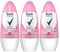 3 x 50 ml Women Bright Bouquet Anti-Transpirant Roll On Deodrant