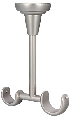 Sento Metall Zubehör für Ø 25 mm Gardinenstangen in Chrom Matt Ø 25/19mm Deckenhalter