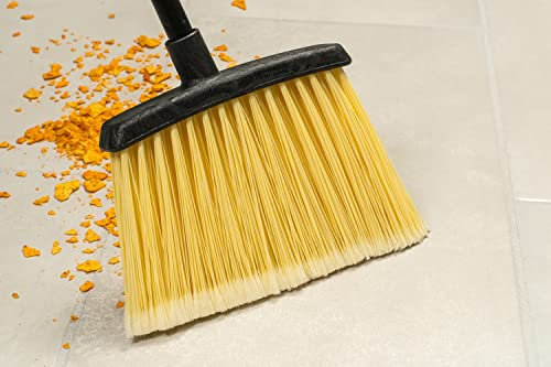 CFS Duo-Sweep Plastic Large Debris Lobby Broom with Handle, 36 Inches, Natural
