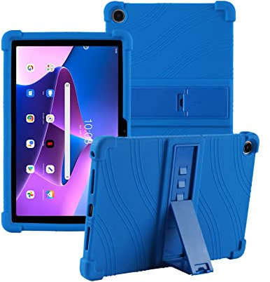 XLTTONG - Funda de silicona anticaídas para Lenovo Tab M10 Plus, 3ª generación de 10.6 pulgadas, soporte para PC, tableta, funda de silicona, anticaídas para Lenovo Tab M10 Plus, 2022