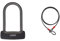 ABUS Bügelschloss Granit Plus 640/135HB150 - ABUS-Sicherheitslevel 12 - Schwarz & Schlaufenkabel Cobra 12 - Sicherung für Fahrrad- und Motorrad-Zubehör - 1,2 Meter lang, 12 mm stark